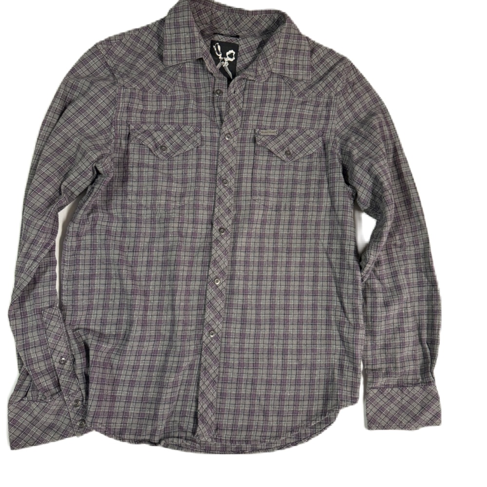 Marc Ecko cut & sew long sleeve flannel men’s medium M